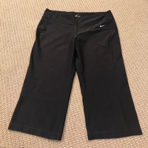 NIKE DRI-FIT BLACK WORKOUT CAPRIS WIDE LEG (ISH)